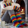 Woollen Rainbow Handwarmer Gloves And Socks Gift Set, thumbnail 1 of 9