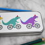 Children's Dinosaur Personalised Pencil Case, thumbnail 2 of 4