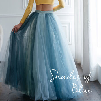Boho Maxi Tulle Wedding Skirt For Beach Brides And Proms, 3 of 12