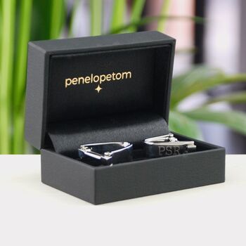 Contemporary Personalised Wrap Cufflinks, 4 of 9