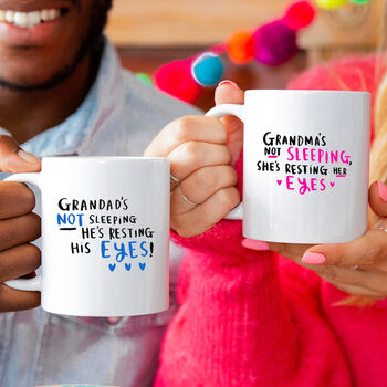 'Grandma And Grandpa' Not Sleeping Coaster Set, 5 of 8