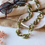Glasses Chain Warm Marble And Olive Chunky Acrylic, thumbnail 2 of 10