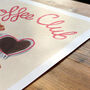Coffee Club Kitchen Wall Art | Hand Painted Coffee, thumbnail 5 of 12