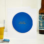 Personalised Leather Beer Mat Card, thumbnail 1 of 4