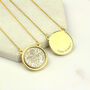 Personalised 80th Birthday Gold Tone Sixpence Necklace, thumbnail 6 of 9