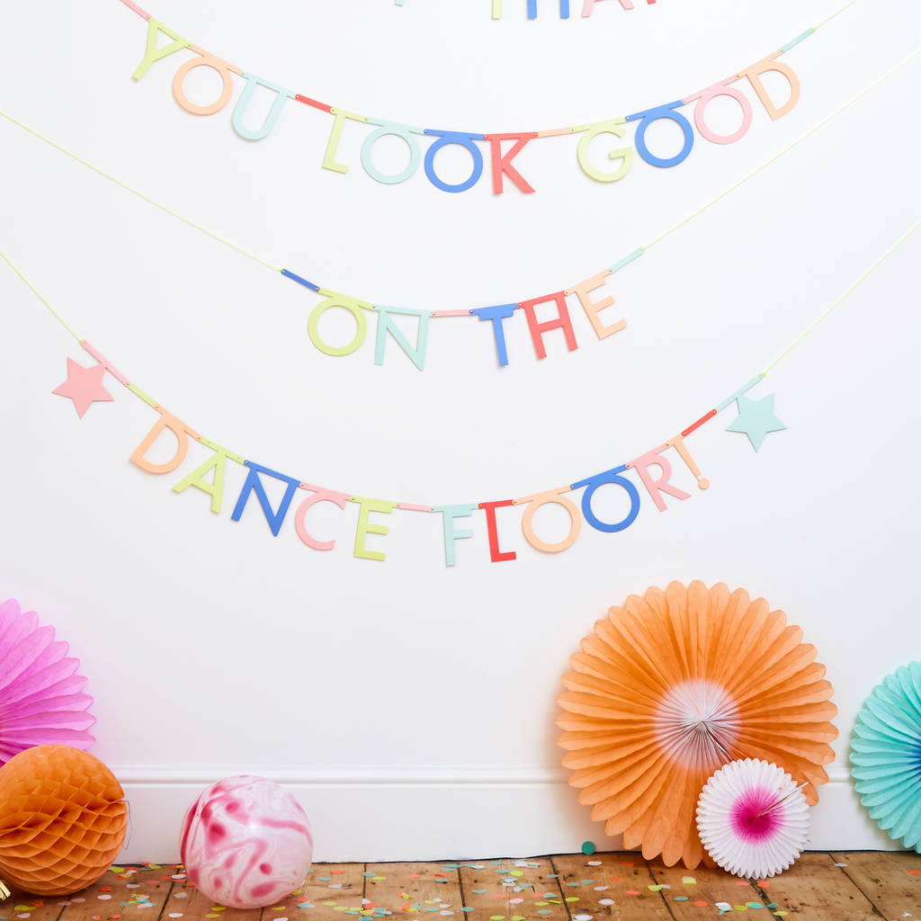 Personalised Make Your Own Phrases Garland 127 Pcs By Little Baby Company Notonthehighstreet Com