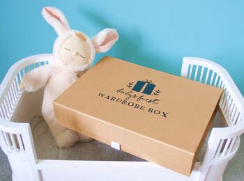 Baby's First 'Hello Stork' Wardrobe Box, 11 of 11