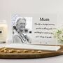 Personalised Memorial Photo And Poem Plaque For Mum, thumbnail 1 of 2