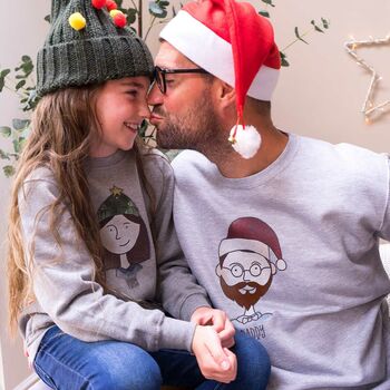 Personalised Family Portrait Christmas Jumpers, 6 of 11