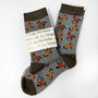 Personalised Birthday Horse Bamboo Socks With Gold Foil Label, thumbnail 4 of 8