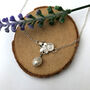 Mother's Day Sterling Silver Flower And Pearl Necklace, thumbnail 5 of 9