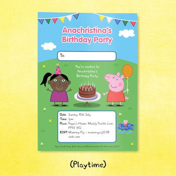 Peppa Pig: Personalised Party Invitations, 11 of 11