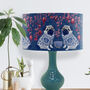 Chinoiserie Pug Lampshade On Blue, thumbnail 5 of 5