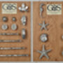 Starfish Solid Pewter Cabinet Handles, Door Knobs, thumbnail 6 of 8