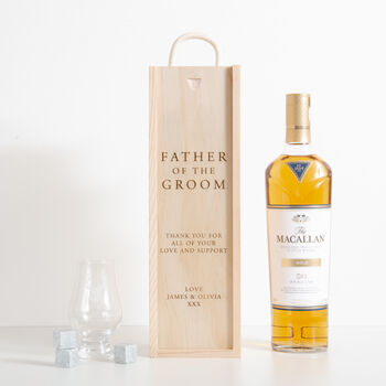 Personalised Father Of The Groom / Bride / Parents Bottle Box, 9 of 10