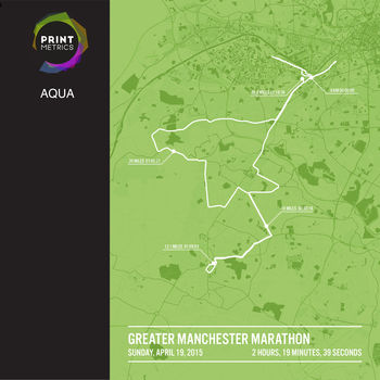 Personalised Manchester Marathon Poster, 7 of 12
