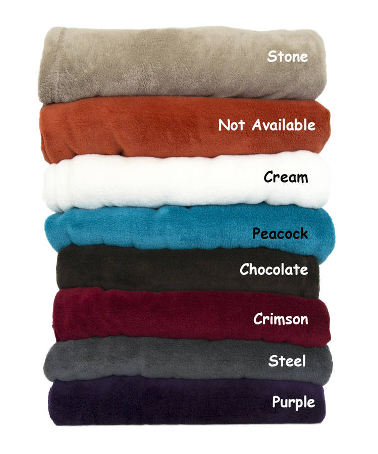 personalised snuggle blanket by duncan stewart textiles