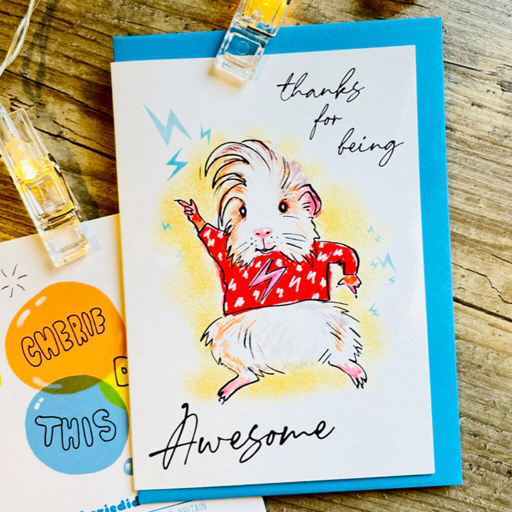 Thanks For Being Awesome Guinea Pig Card, 1 of 4