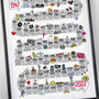 75th Birthday Personalised Print The Road To 75, thumbnail 10 of 10