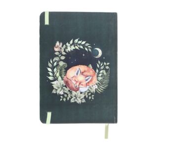 Fox Green Notebook | A5 200 Lined Pages, 4 of 6