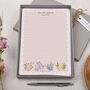 A5 Personalised Letter Writing Paper Floral Bunnies, thumbnail 1 of 4