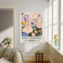 Kew Gardens Pink Floral Art Print, thumbnail 2 of 4