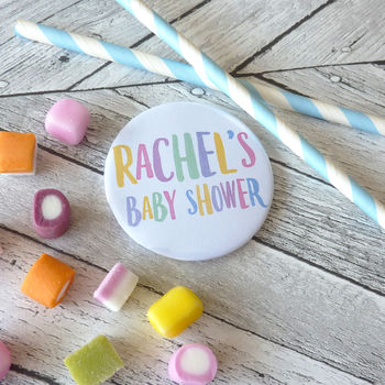 Baby Shower Party Personalised Badges, 5 of 6