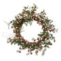 Copper Mistletoe LED Christmas Wreath, thumbnail 2 of 9