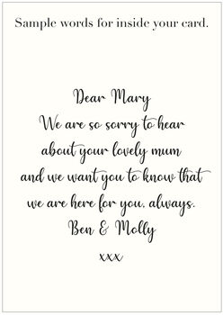 Personalised In Loving Memory Sympathy Card, 6 of 7