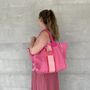 Personalised Annie Stripe Fringe Shoulder Tote Beach Bag, thumbnail 2 of 6