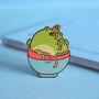 Ramen Frog Enamel Pin, thumbnail 1 of 3