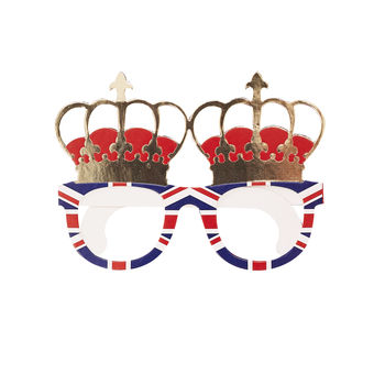 Union Jack And Gold Foiled Fun Glasses Eight Pack, 2 of 3