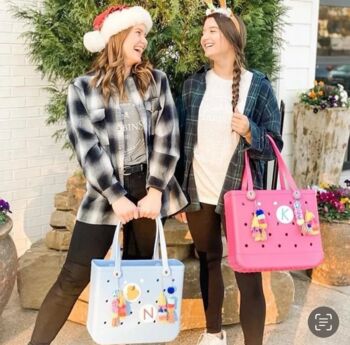 All Season Croc Style Tote Bags, Includes Christmas Charm, 7 of 12