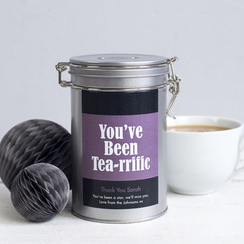 Personalised Message Tea Gift In Tin, 2 of 8
