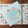 Floral Baby Boy Card, thumbnail 1 of 5