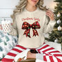 Christmas Girly Fairy Lights Bow Sweatshirt, thumbnail 1 of 6