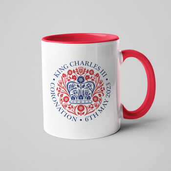 King Charles Coronation Memorabilia Mug Official Emblem, 3 of 6