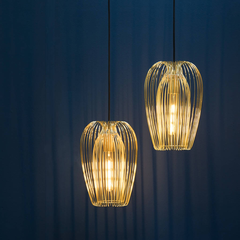 gold pendant light lucid by idyll home