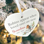 Robins Appear Ceramic Heart Hanging Decoration Bauble + Gift Box, thumbnail 5 of 7