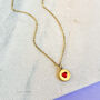 Custard Cream Biscuit Charm Necklace, thumbnail 4 of 5