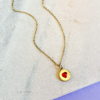 Custard Cream Biscuit Charm Necklace, 4 of 5