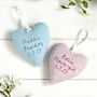 Personalised Hanging Heart Flowergirl Or Pageboy Gift, thumbnail 1 of 12