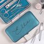 Personalised Ladies Manicure Set Emerald Green, thumbnail 1 of 12