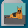 German Shepherd Dog Greetings Card, thumbnail 1 of 5