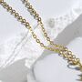 18 K Gold Dainty Heart Necklace Gift For Her, thumbnail 2 of 5