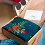Teal Botanical Printed Scarf, thumbnail 1 of 8