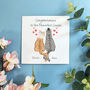 Personalised Cat Wedding Card, thumbnail 1 of 7