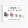 Personalised Converse Print | Customised Trainers Print, thumbnail 2 of 9