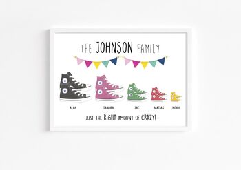 Personalised Converse Print | Customised Trainers Print, 2 of 9