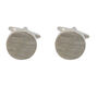 Personalised Silver Round Cufflinks And Gift Box, thumbnail 3 of 4